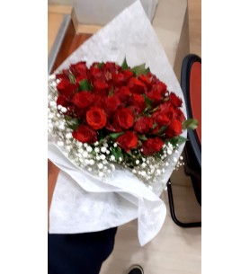 kırmızı gül buketi
